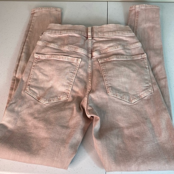 Express High Rise Pink Ankle Leggings - Picture 3 of 6